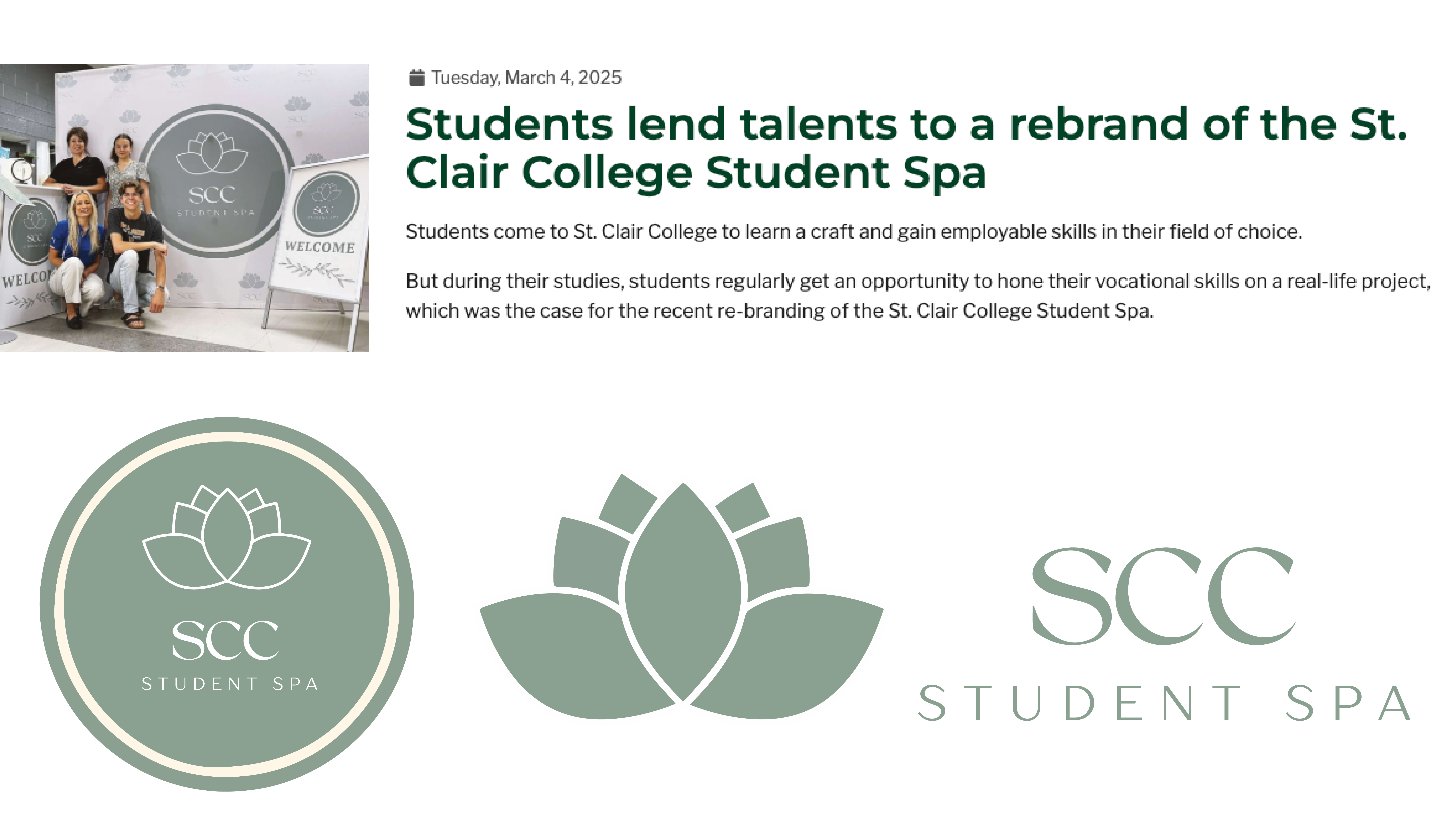 St. Clair College Student Spa